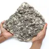Grande laje de quartzo com cristais de pirita e esfalerita (blenda) - 0