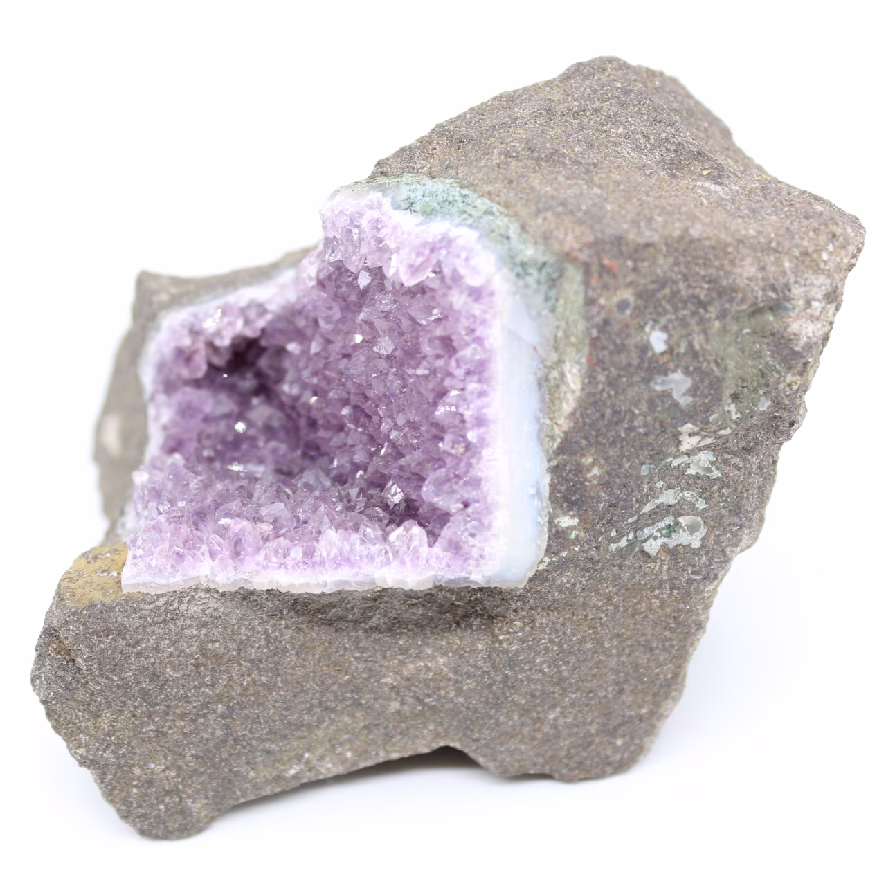 Geodo de ametista pequeno da Espanha