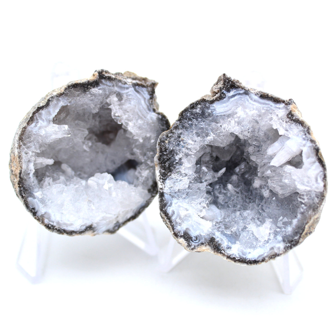 Geodo de ágata de coco inteiro