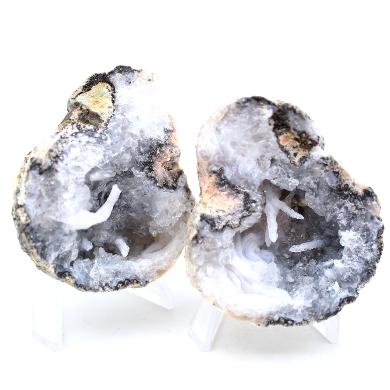 Geodo de ágata de coco inteiro