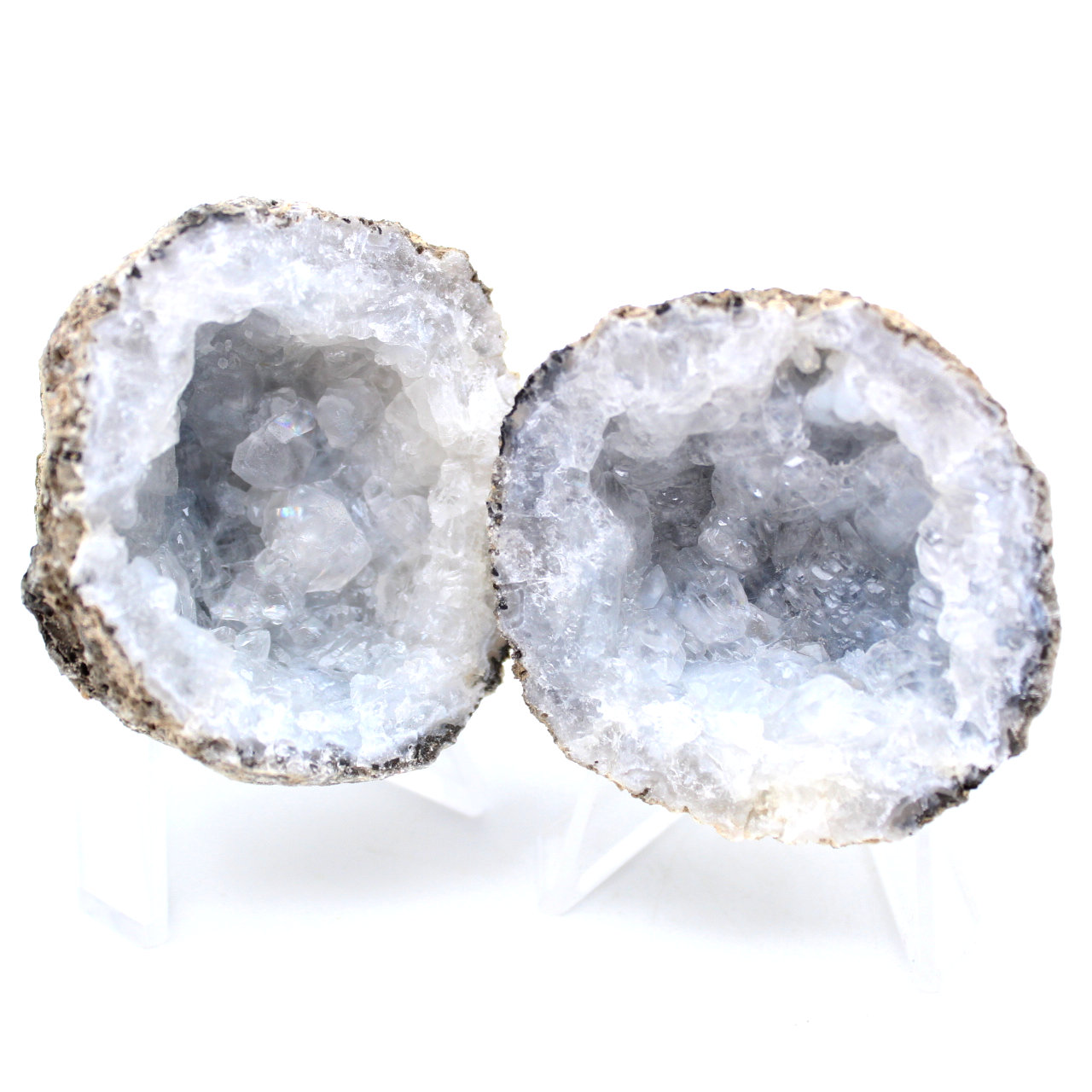 Geodo de ágata de coco inteiro