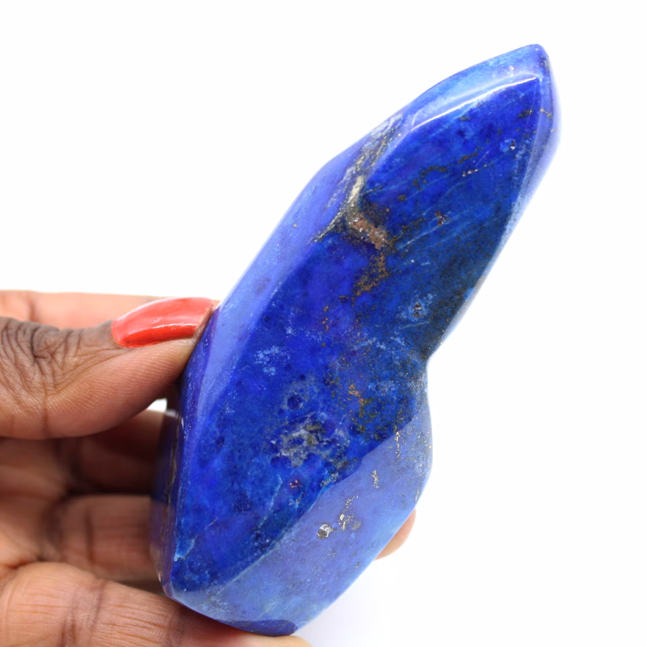 Gepolijste lapis lazuli om af te halen
