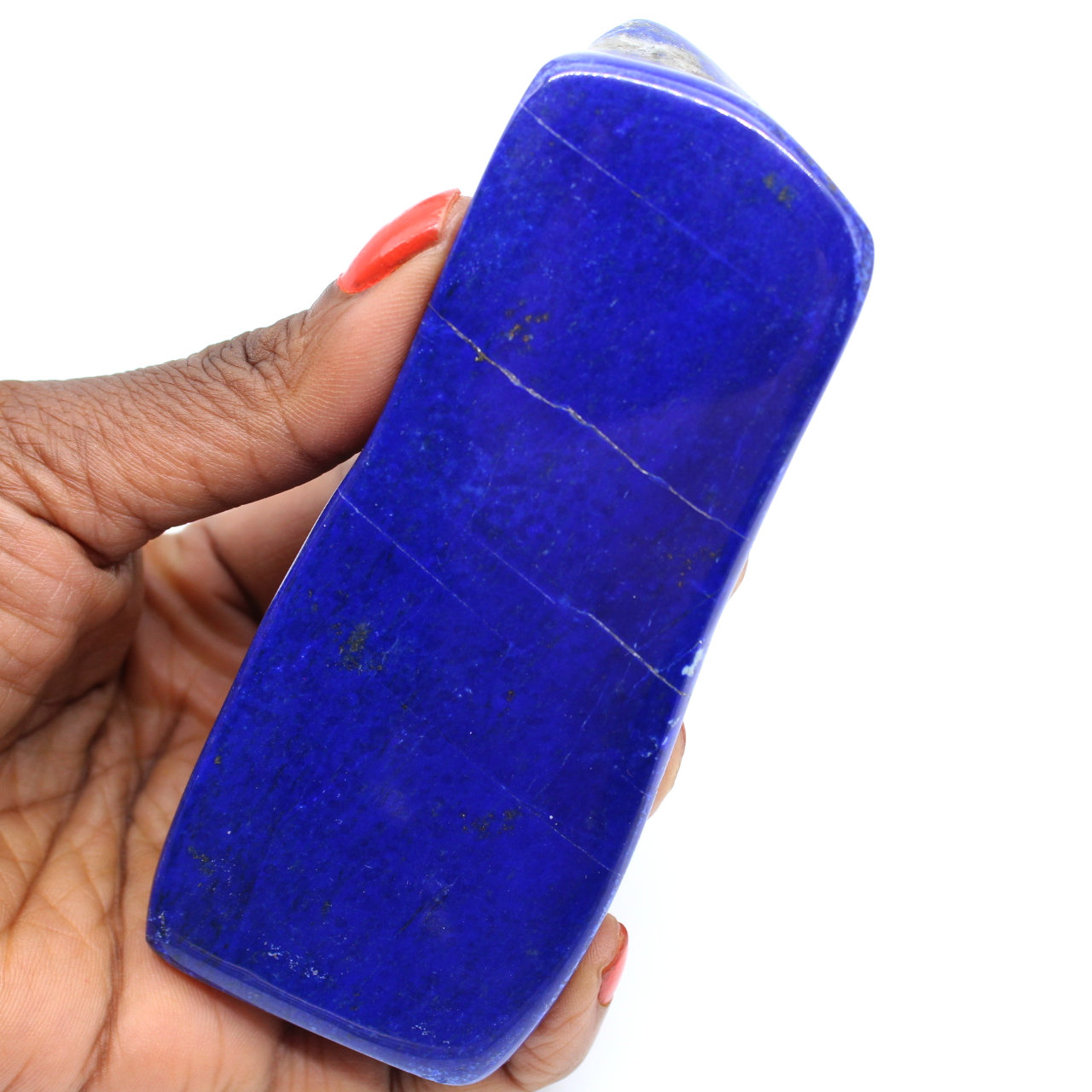 Gepolijste lapis lazuli om af te halen