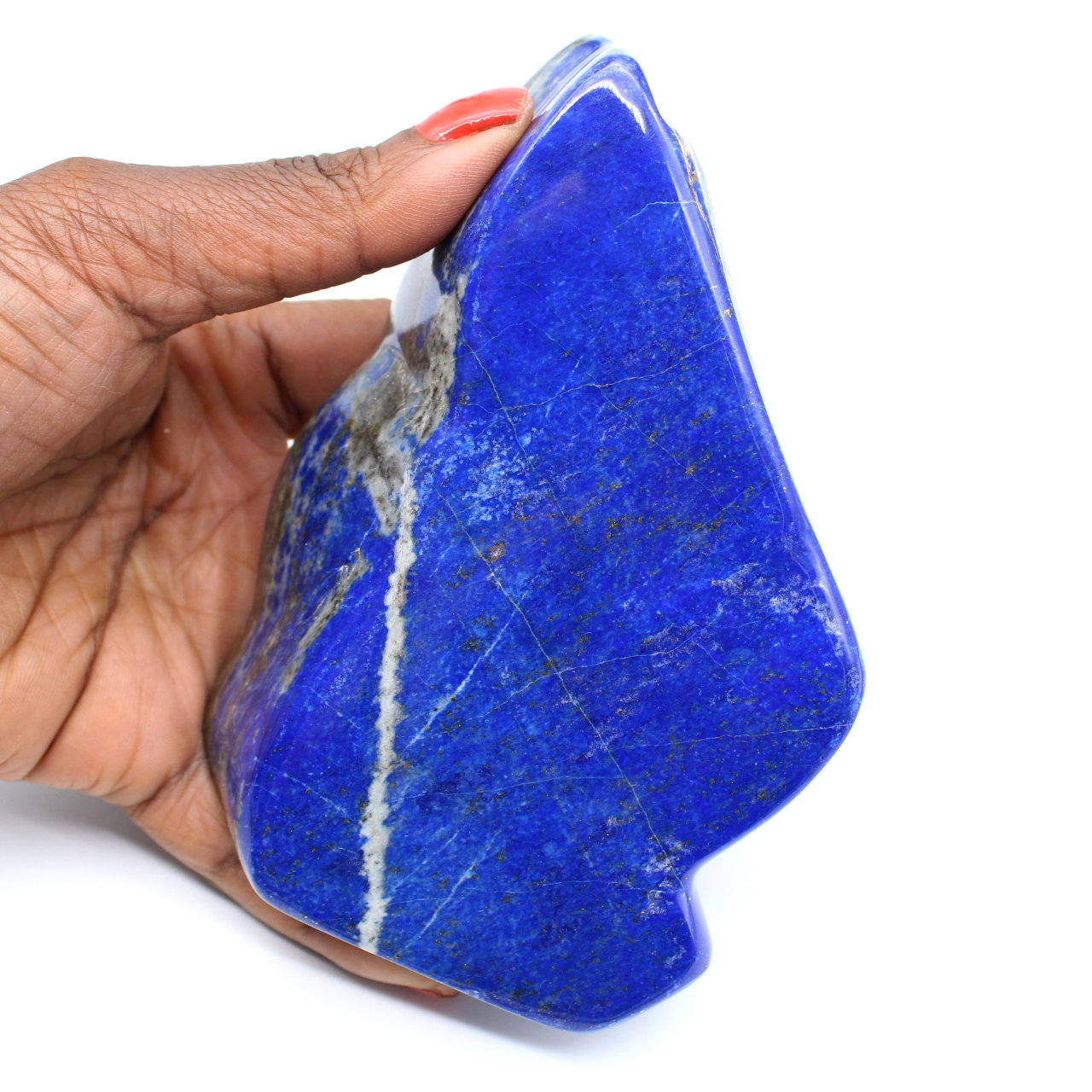 Pedra lapis lazuli polida