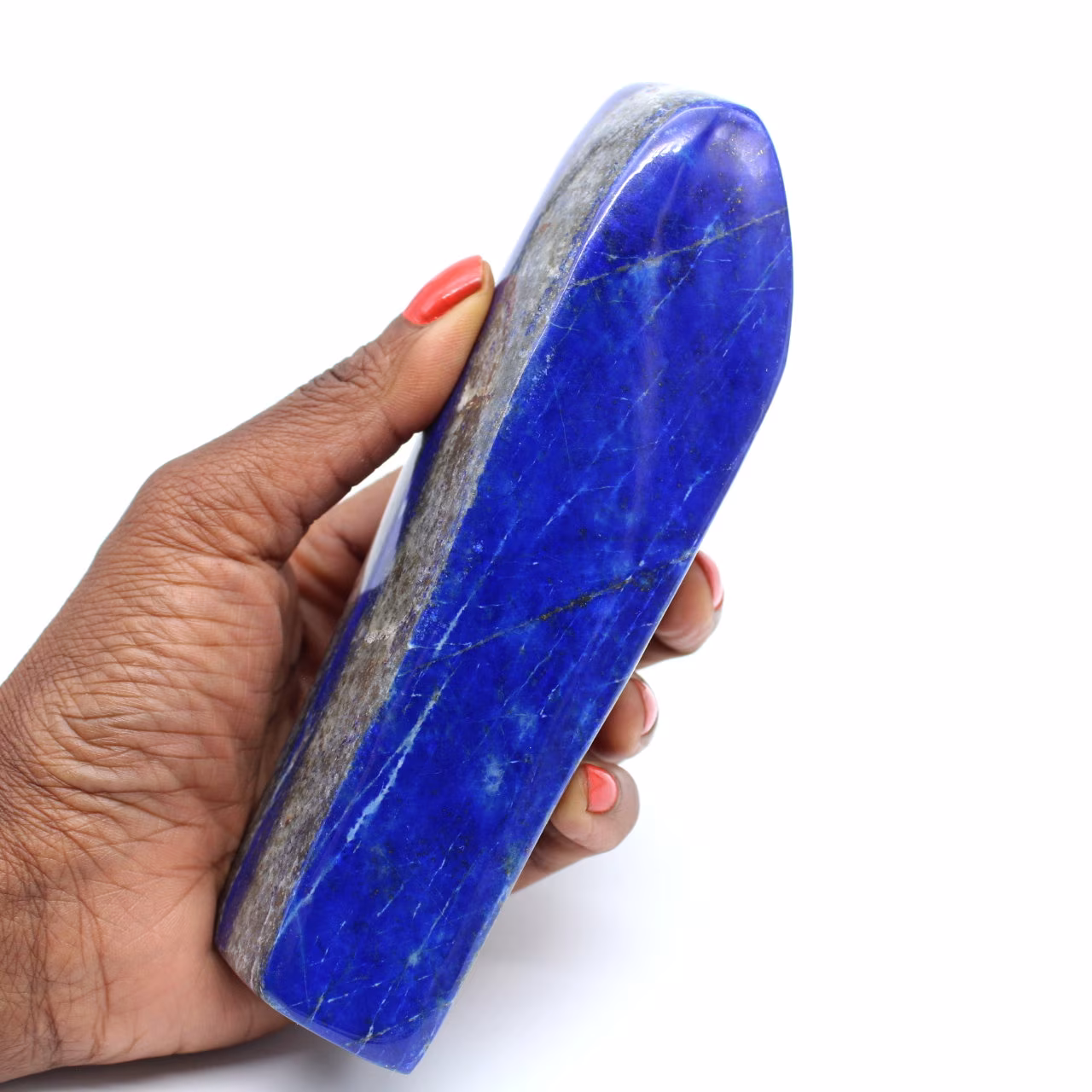 Pedra lapis lazuli polida