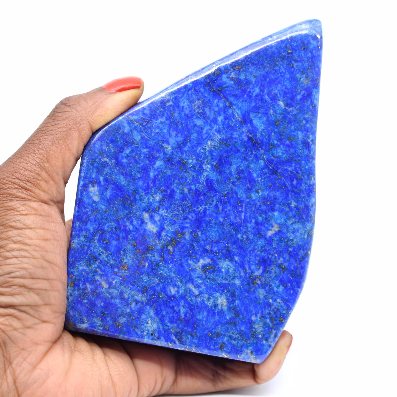 Pedra natural lapis lazuli polida
