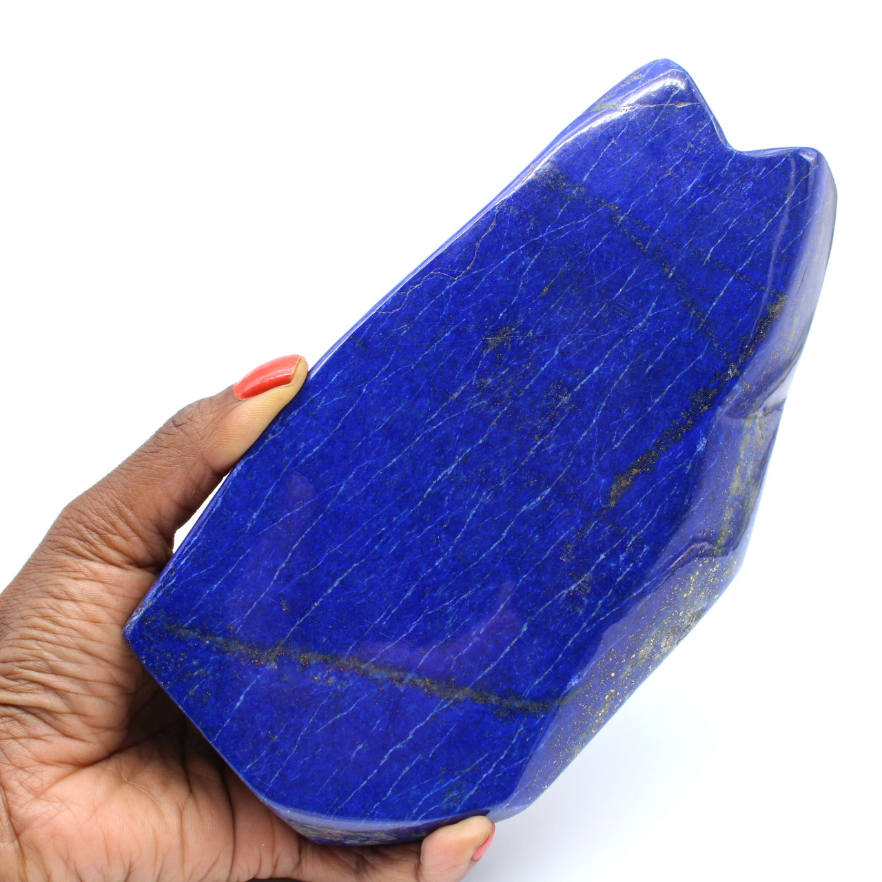 Pedra grande de colecionador de lápis-lazúli polido