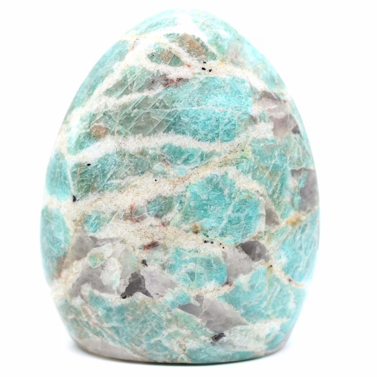 Pedra polida amazonita