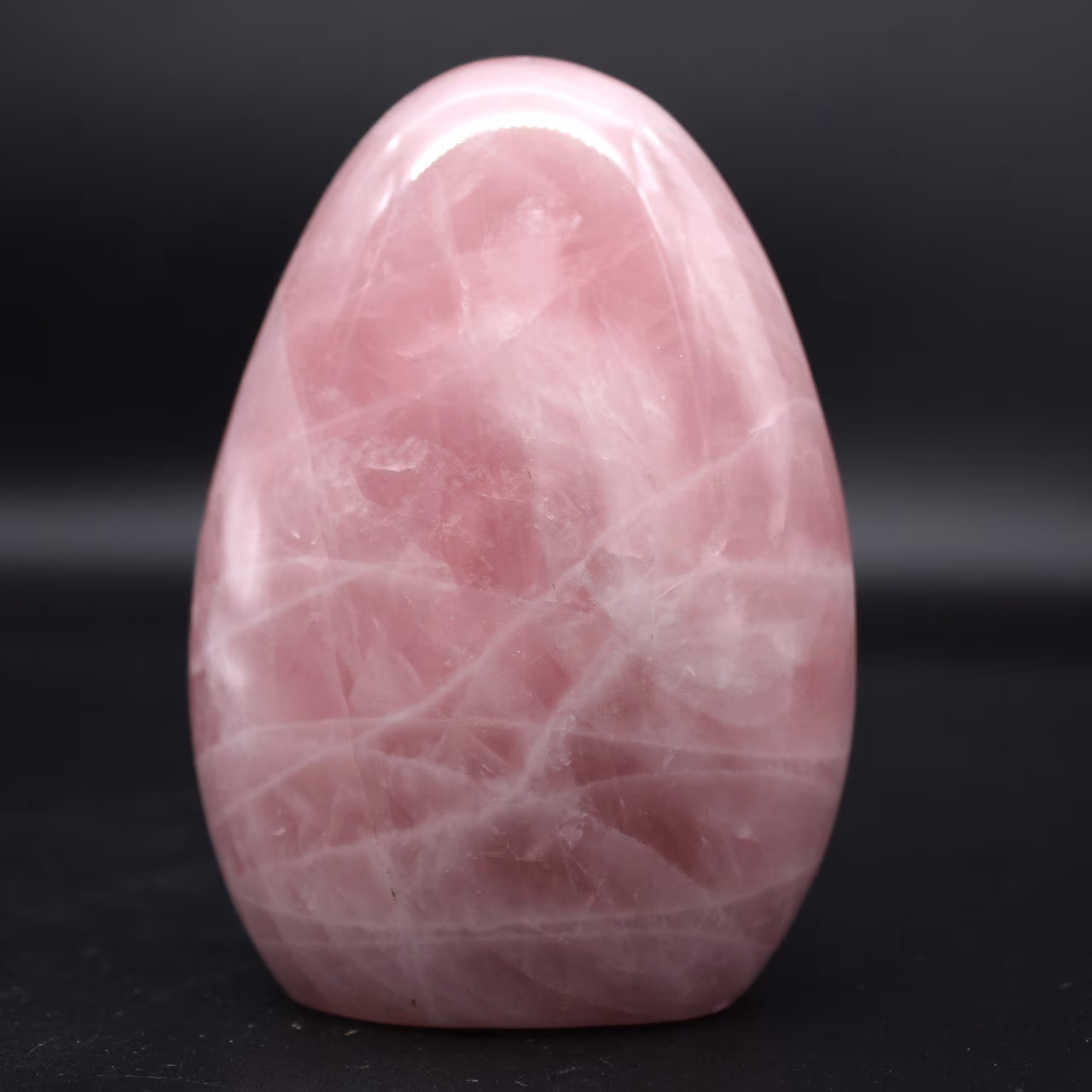 Quartzo rosa polido natural