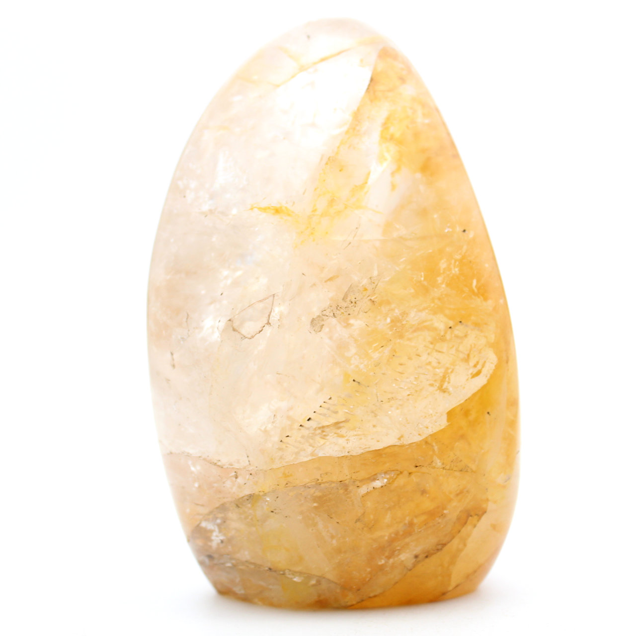 Quartzo amarelo natural decorativo