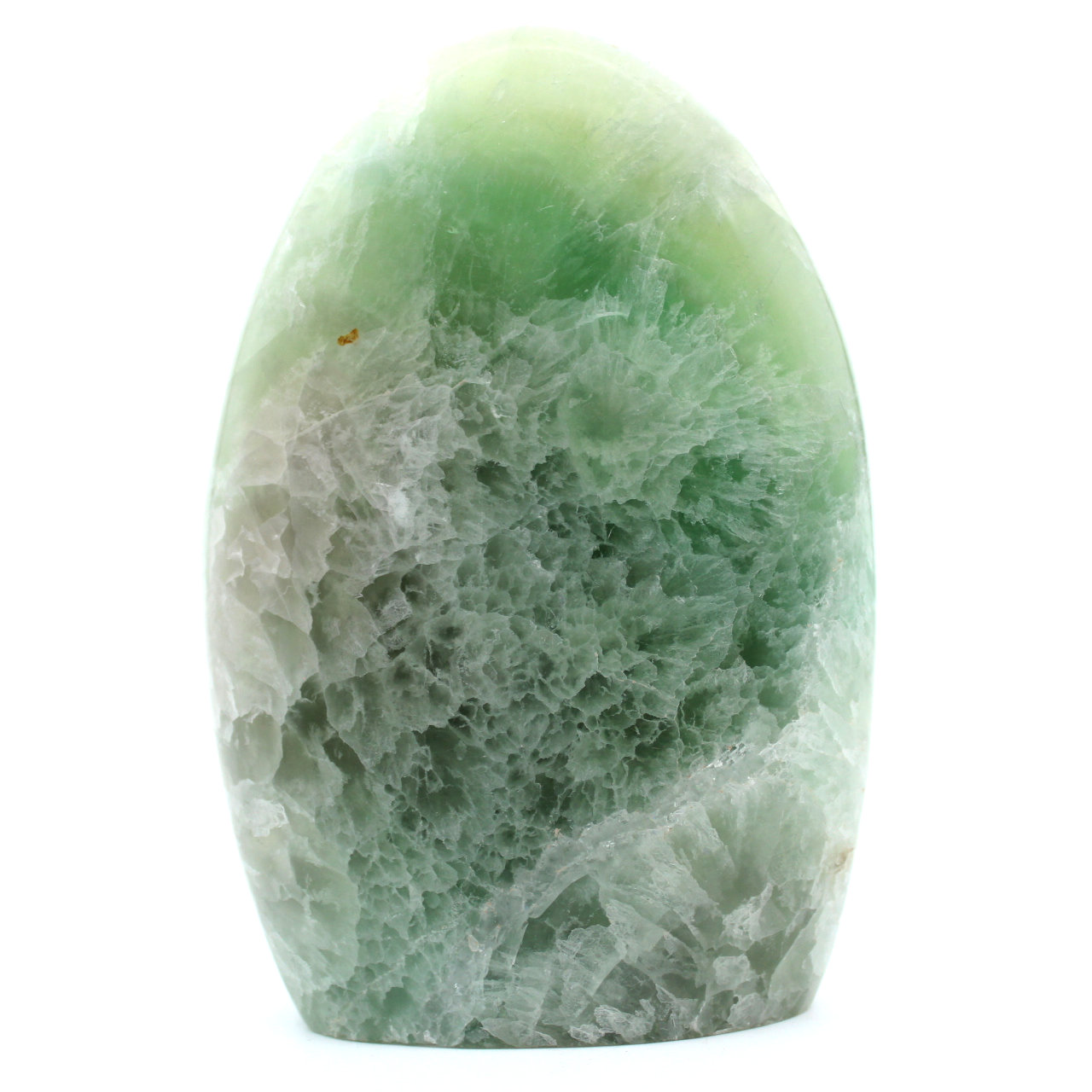 Forma livre de fluorita verde