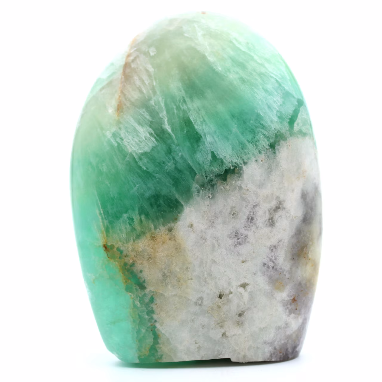 Forma livre de fluorita verde