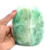 Pedra de fluorita verde polida - 1