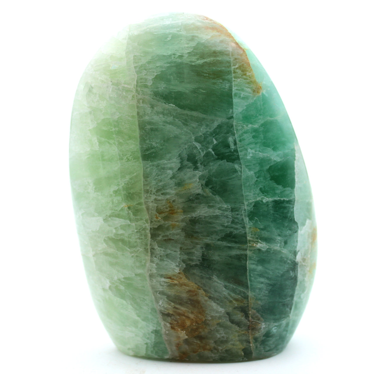 Fluorita verde polida de Madagascar