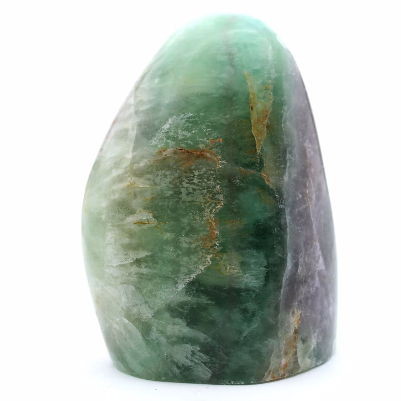 Pedra de fluorita verde polida