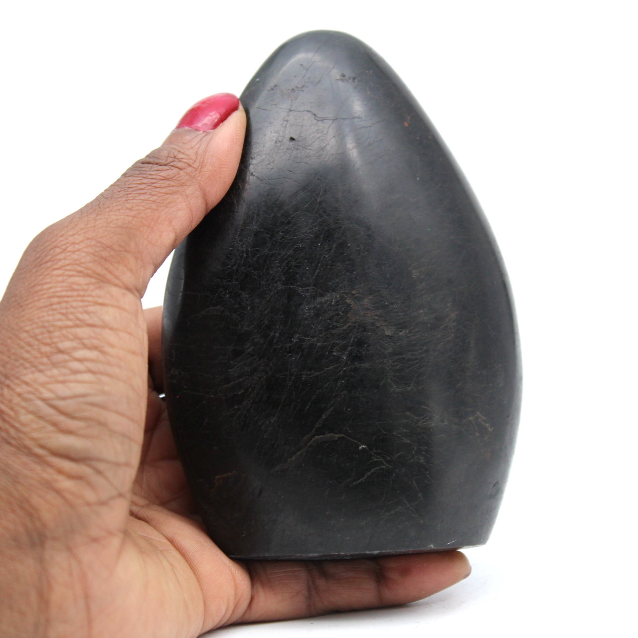 Pedra de turmalina preta de forma livre