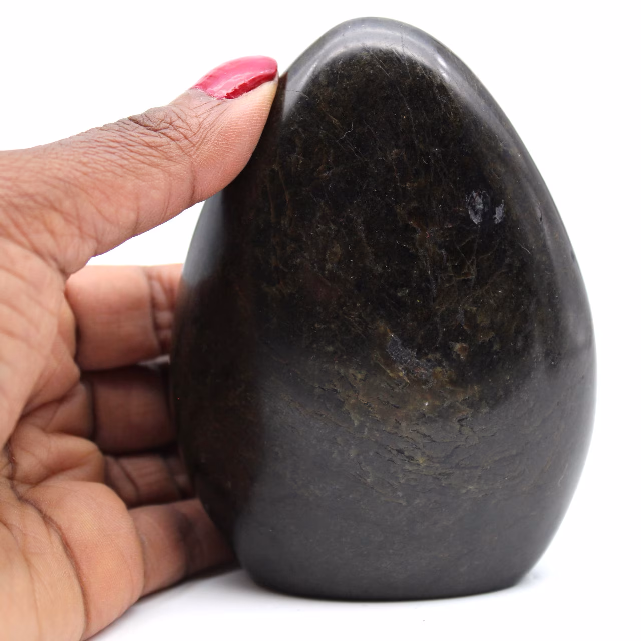 Turmalina preta polida de Madagascar