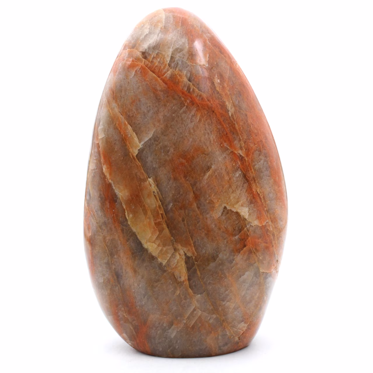 Pedra lunar de microlinhas rosa de Madagascar