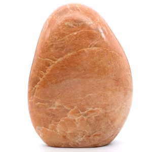 Pedra lunar rosa de microline natural colecionável