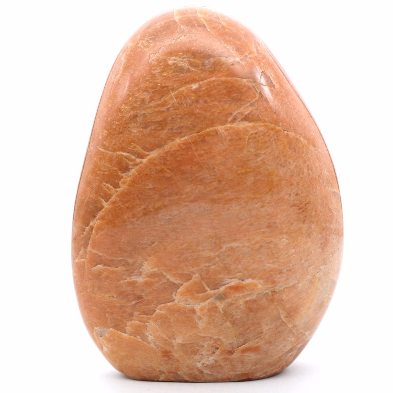 Pedra lunar rosa de microline natural colecionável