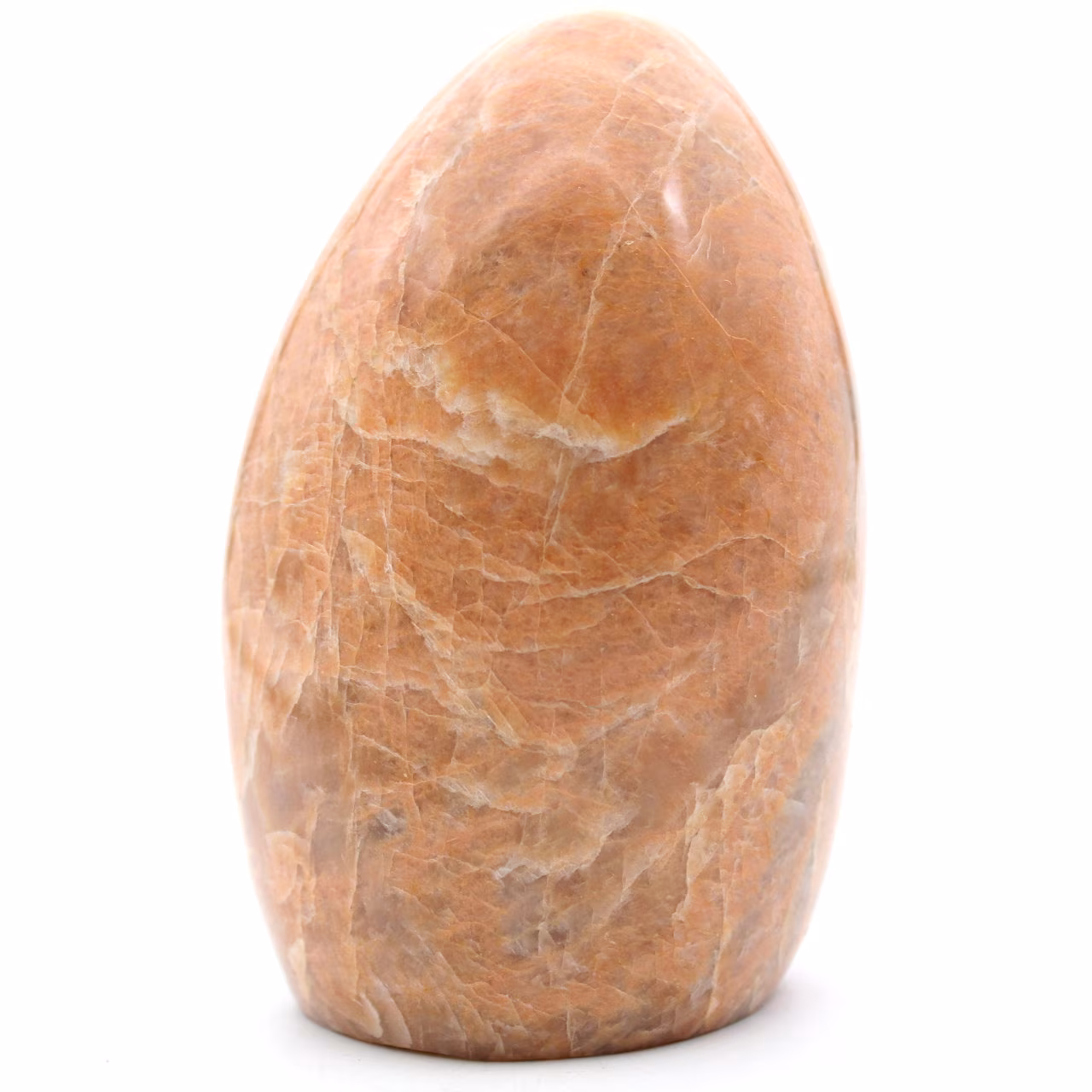Pedra da lua rosa de microline natural para enfeite