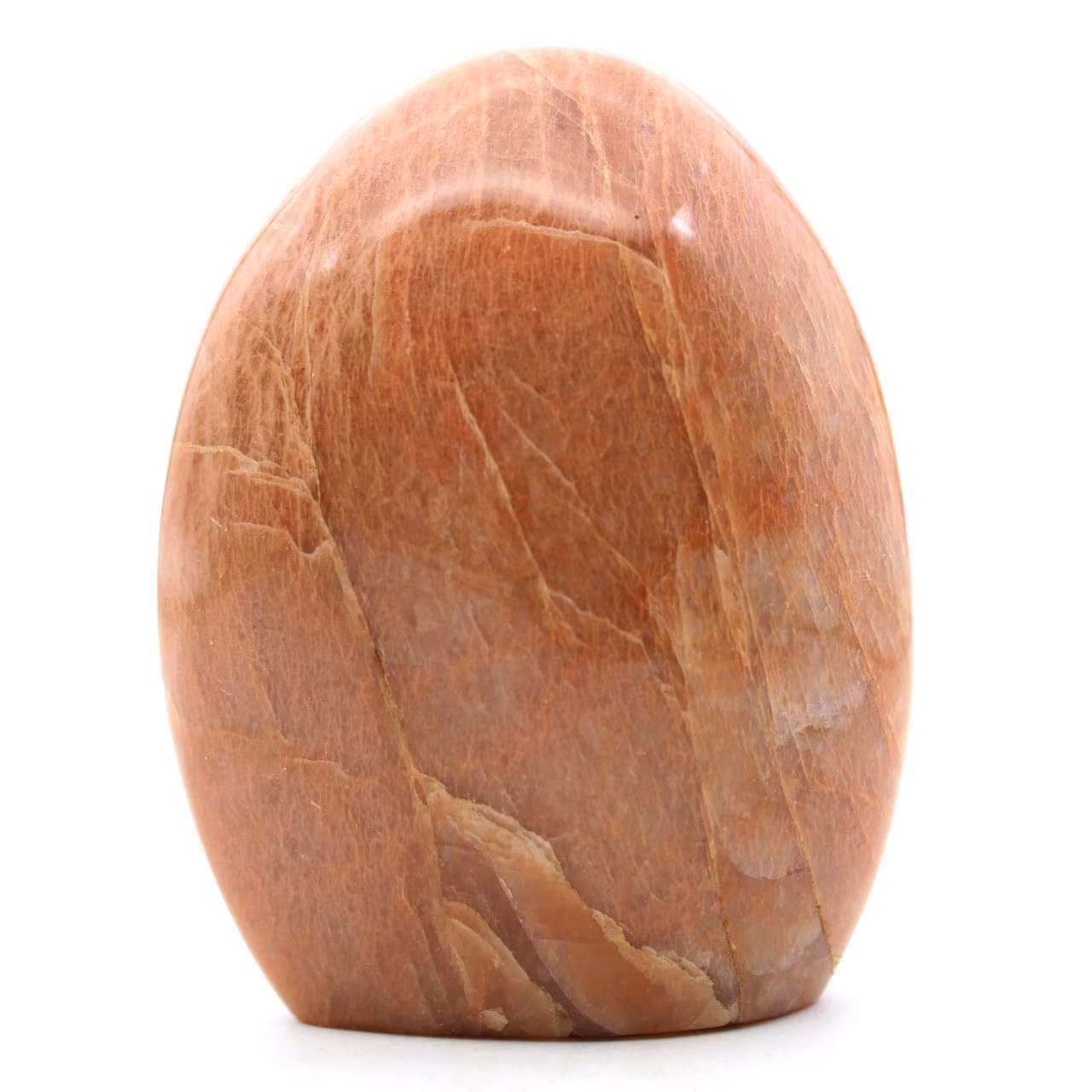 Pedra da lua rosa de microline natural polida