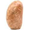 Pedra lunar de microlinhas rosa polida de Madagascar - 0