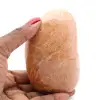 Pedra lunar de microlinhas rosa de Madagascar - 1