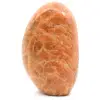 Pedra da lua de microlinhas rosa polida - 0