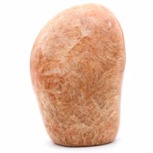 Pedra lunar rosa de microline natural colecionável