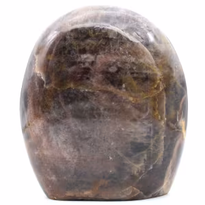 Pedra da lua negra, pedra ornamental com microlinhas de Madagascar