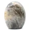 Pedra lunar preta de microline natural decorativa - 0