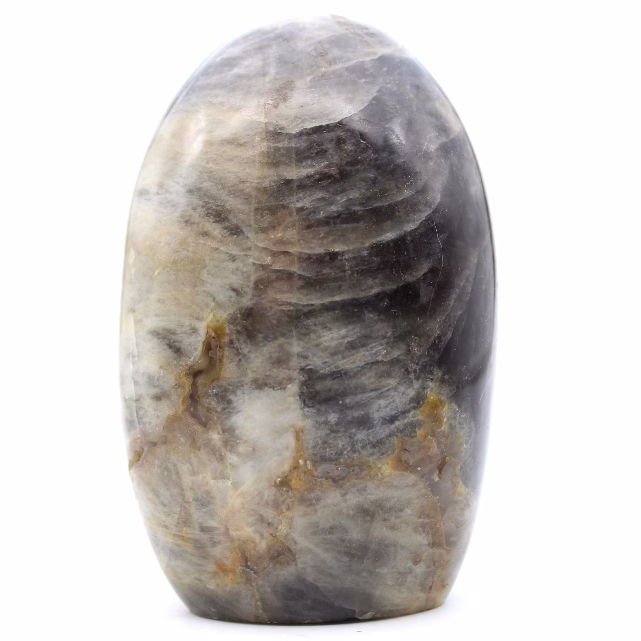 Pedra lunar preta de microline natural