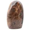 Pedra da lua preta em microline de forma polida - 0