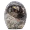 Microlinha de pedra da lua preta de forma livre - 0