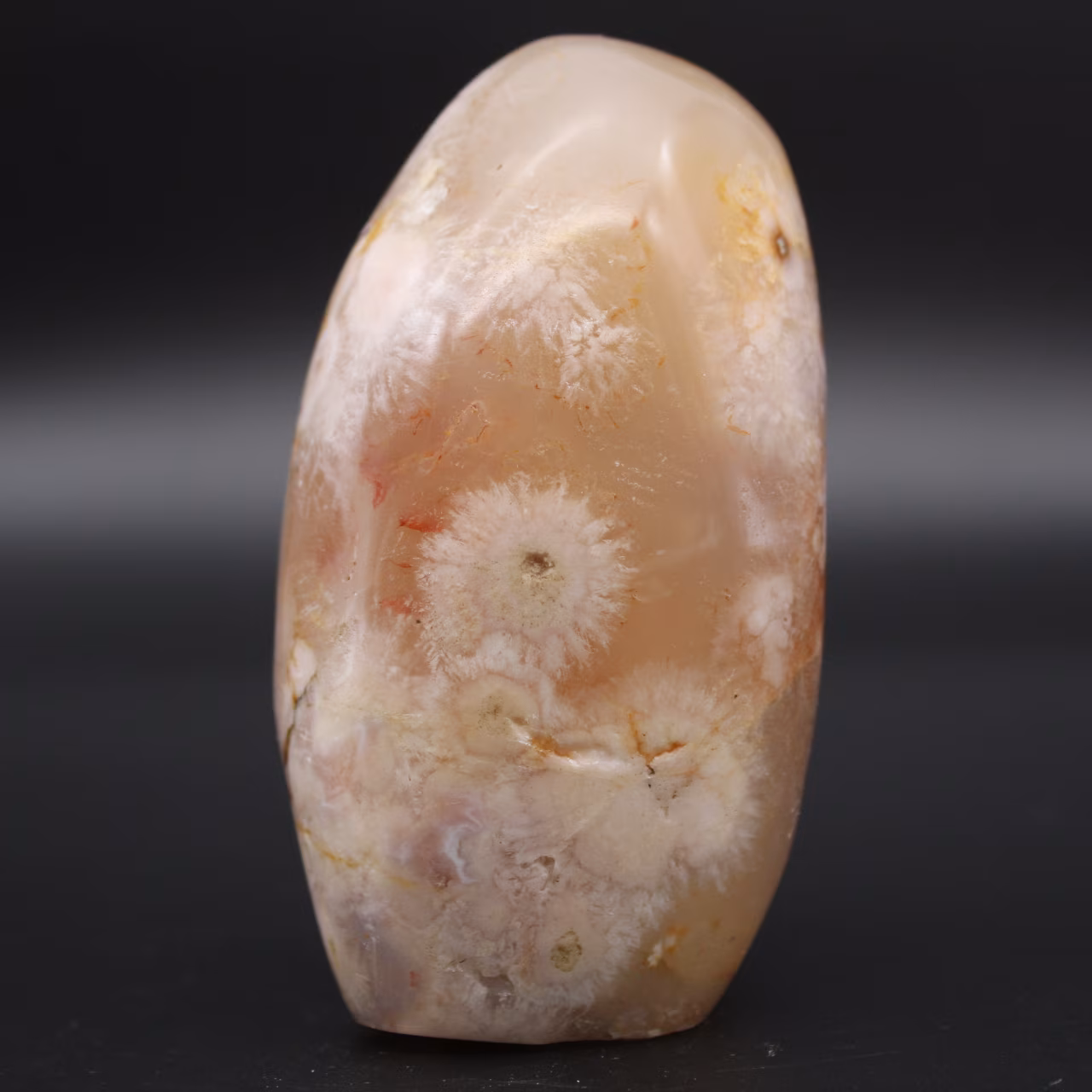 Pedra de flor de ágata de forma livre