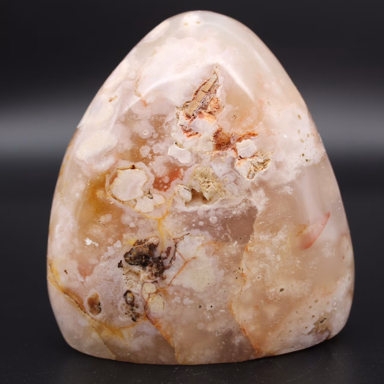 Pedra de flor de ágata de forma livre