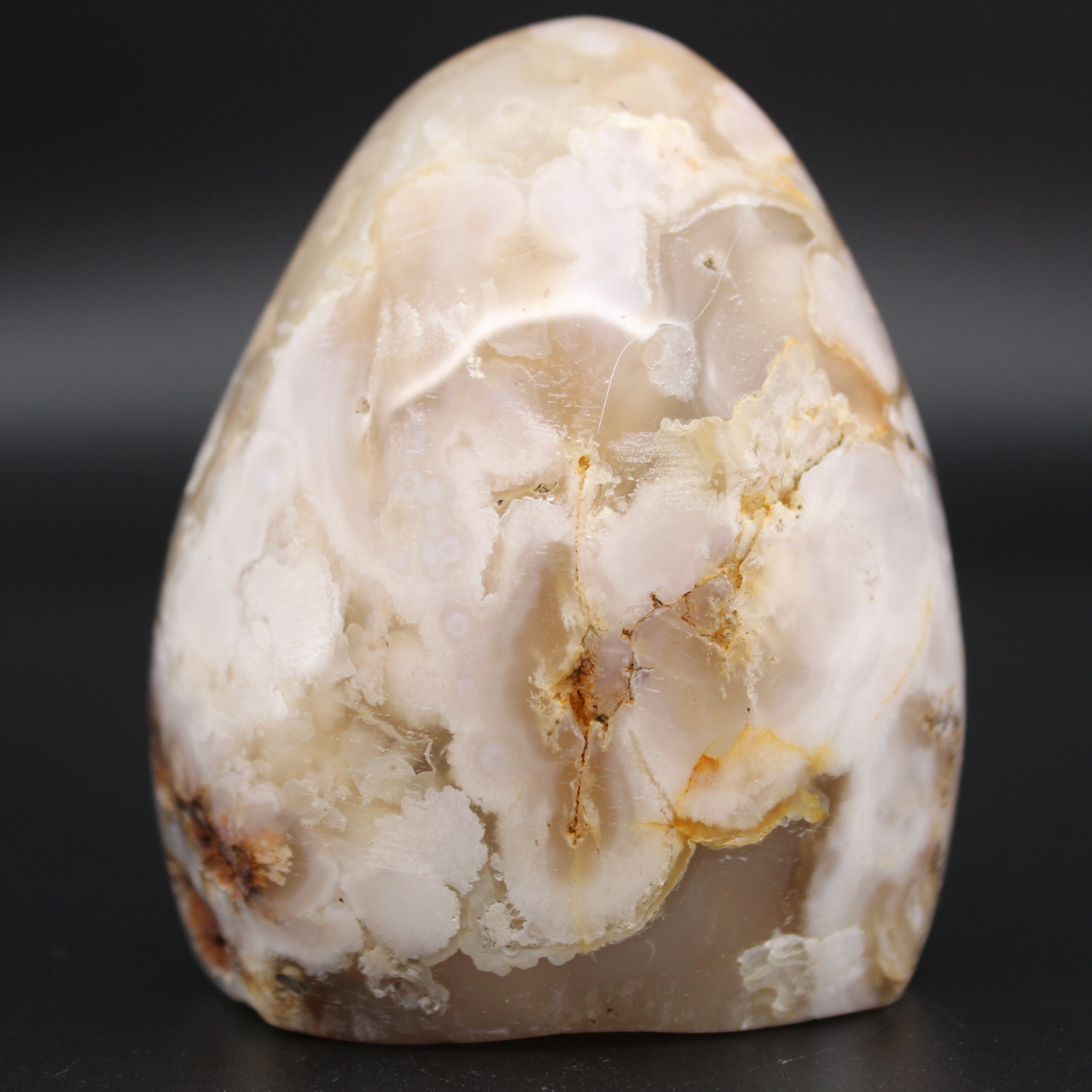 Pedra de flor de ágata de forma livre