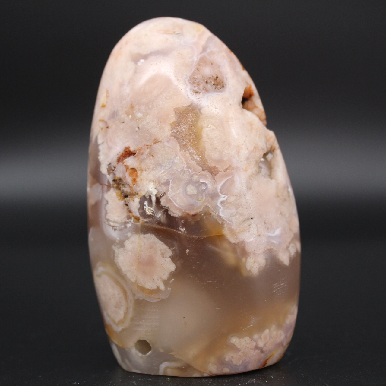 Pedra de flor de ágata de forma livre