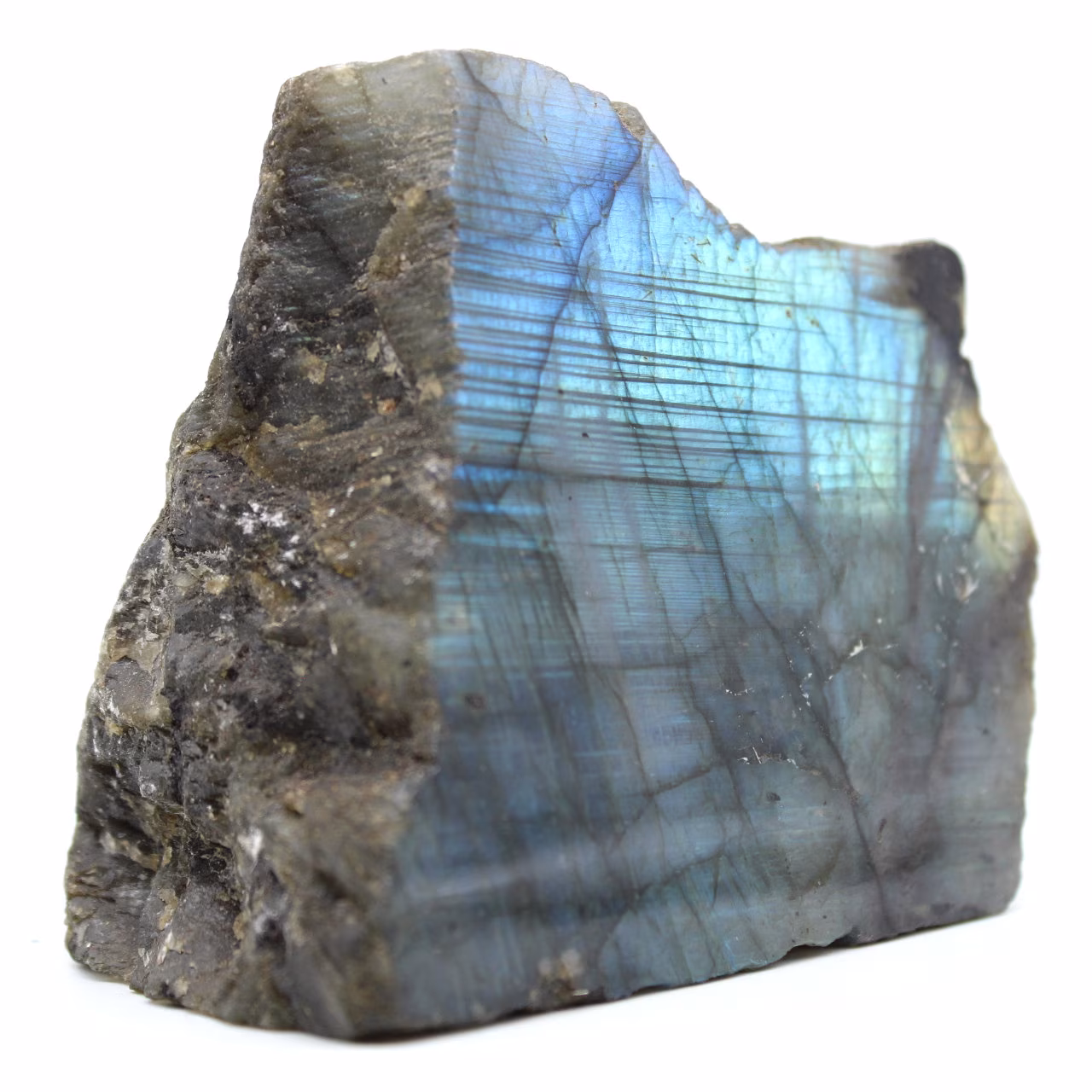 Labradorite um lado decorativo polido natural
