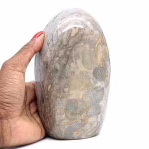 Jasper de fita cinza natural colecionável