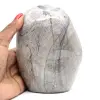 Jasper de fita cinza natural para enfeite - 0