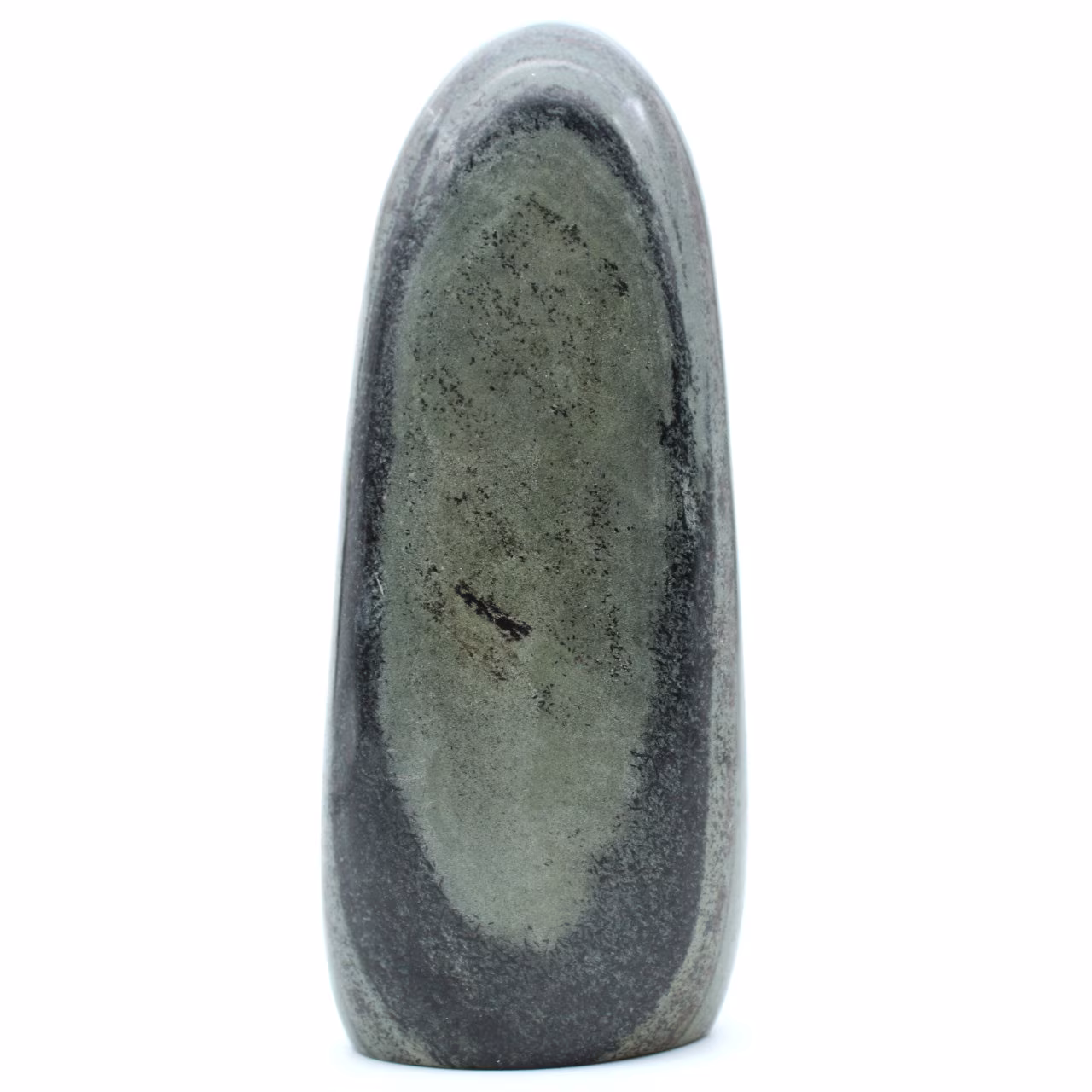 Bloco de jaspe verde estriado natural polido
