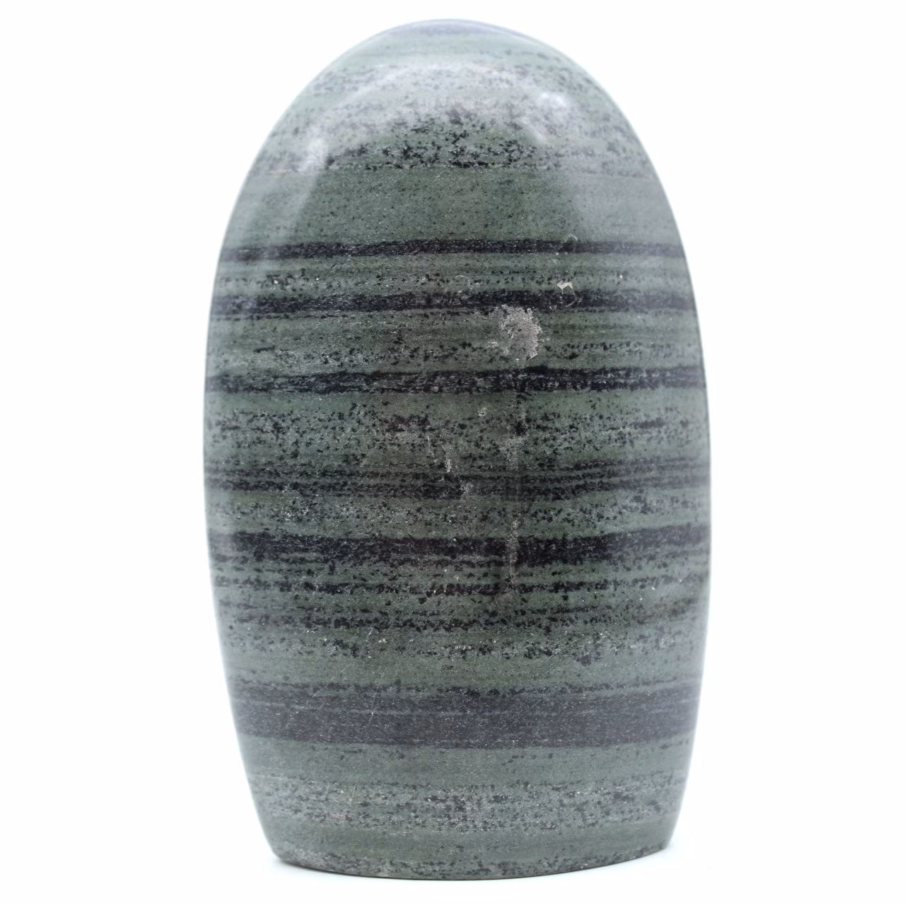 Jaspe verde estriado natural polido