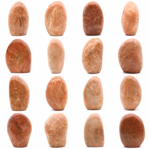 Decoração de pedra da lua rosa de microline