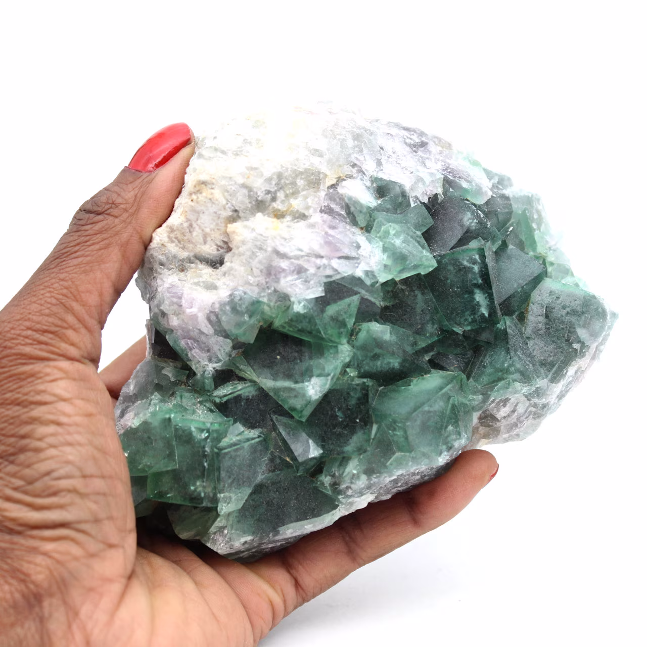 Fluorita natural de Madagascar cristalizada