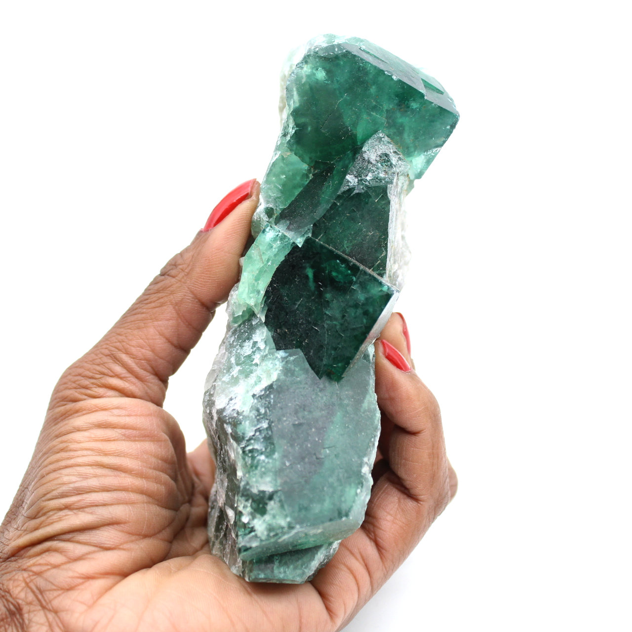 Cristalização de fluorita cúbica de Madagascar