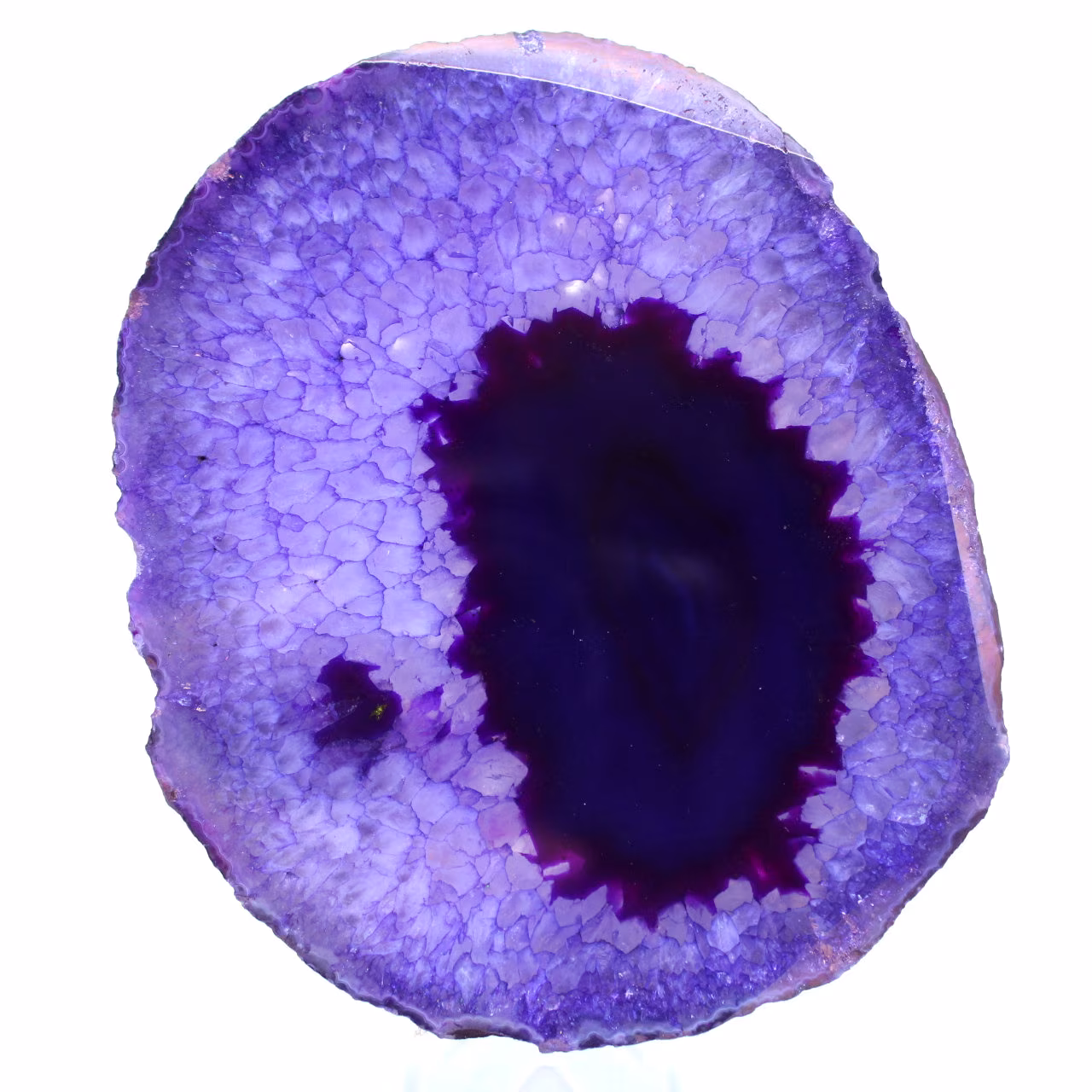 Decoração de ágata roxa mineral