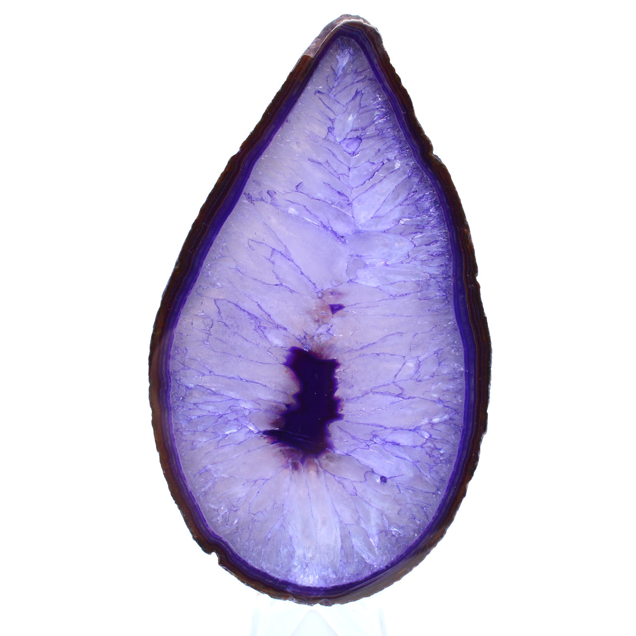 Pedra decorativa em ágata roxa