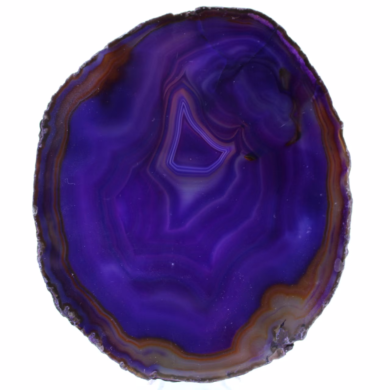 Fatia de ágata roxa